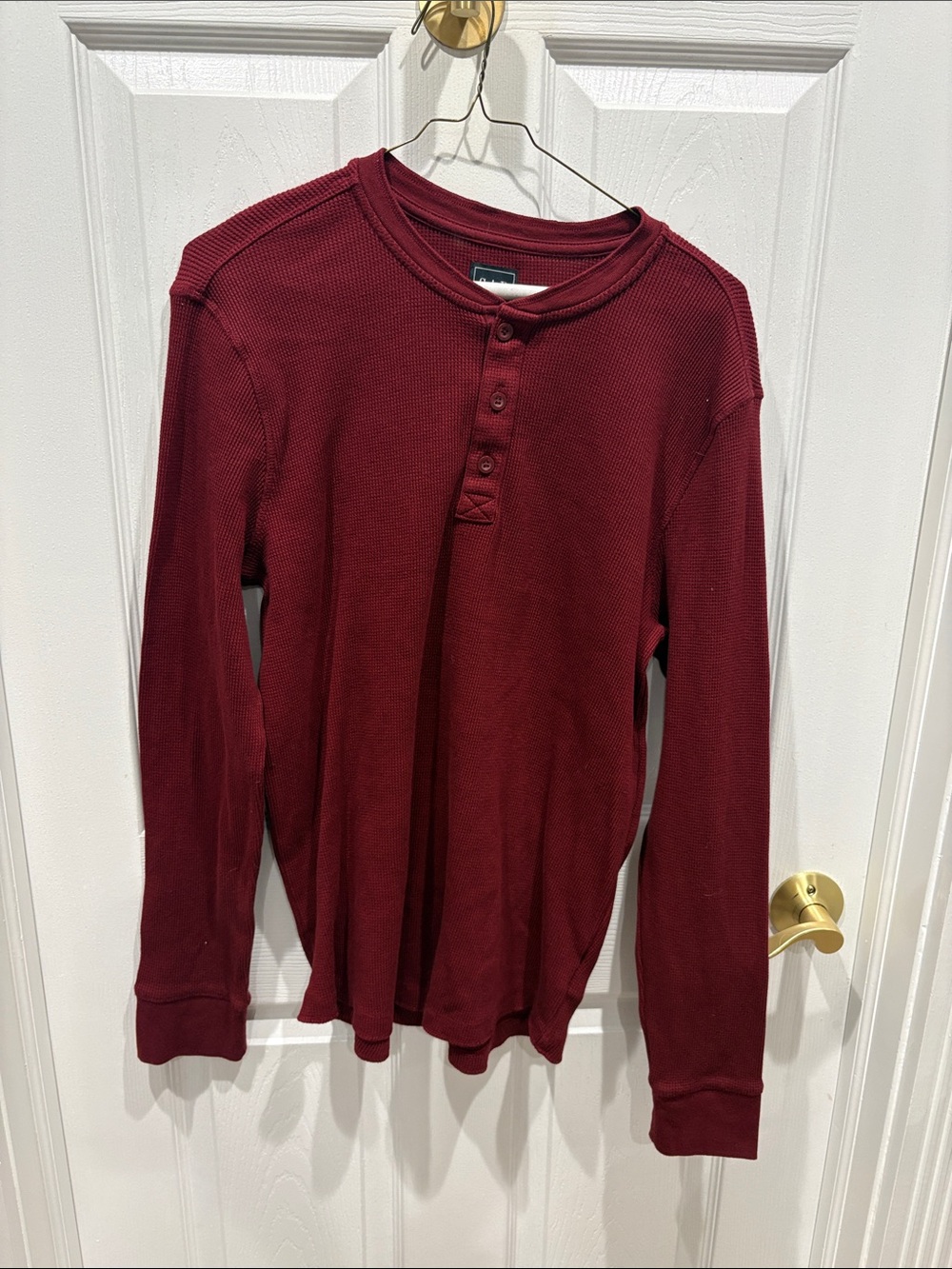 Gap long sleeve waffle Henley